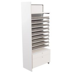 Montage de la joue pour mobilier tabac hauteur 2400 ou 2460 de couleur blanche