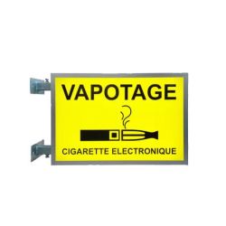 Enseigne caisson " vapotage " pour façade de tabac presse.