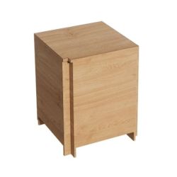 Meuble d'angle sortant droit Meuble d'angle sortant, droit, vue côté commerçant, de couleur bois.