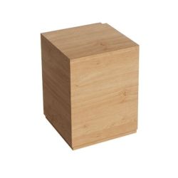 Meuble d'angle sortant droit Meuble d'angle sortant, droit, vue côté client, de couleur bois.